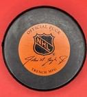 Vintage Quebec Nordiques  1985-1992 Nhl Official Game Puck  Ziegler Reverse