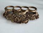 Vintage Gold Tone Lipstick Holder 
