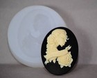 Lady Silicone Mold Cameo Resin Polymer Clay Sugarcraft Mold