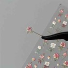 3d Matte Rose Nail Art Stickers - Romantic Self-adhesive Decals For Diy Manicure