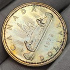 Canada 1972 Proof-like 50  Silver Dollar  1 Unc Bu Pastel Toning Reverse Gb-2be