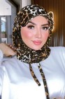 Instant Hijab With Sun Visor Cap Ribbed Cotton Muslim Headscarf Sports Jersey