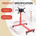 1000lbs Rotating Engine Stand Steel Motor 360 Degree Adjustable Mounting Head