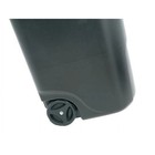 Rubbermaid 50 Gal Roughneck Wheeled Plastic Garage Trash Can  Black 16 475 Lb
