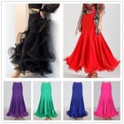 Women Ladies Latin Salsa Flamenco Ballroom Dance Modern Tango Waltz Skirt Dress