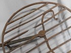 Antique Wrought Iron Fireplace Trivet Toaster 18th C  Blacksmith Made Rotating