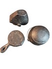 Vintage Miniature 3 Pc Cast Iron Dollhouse Cookware 
