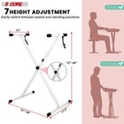 5 Core Keyboard Stand Piano Bench Set Adjustable Key Board Stands W Music Chair
