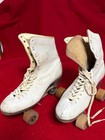 Chicago Brand 1950s Leather Roller Skates Size 10  Wooden Wheels   Case   Bonus