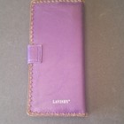 Lavishy Purple Floral Embroidered Folding Wallet Snap Closure Id Window