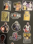 10 Pcs Random  2x2 Inch Kobe Bryant Inspired Stickers La Lakers Los Angeles Nba