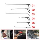 Whdz 6pcs Puller Rods Dent Paintless Repair Tools Push Rods Hail Repair Tail Set