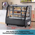 Us Commercial Countertop Refrigerator Display Case Merchandiser  3 5 Cu ft  100l