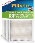 14x25x1 Ac Furnace Air Filter  Mpr 700  Merv 8  Tough On Pollen  Easy On Airf   