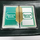 Vtg Barnett Bank Florida Bantam Double Deck Playing Cards 1960 s-70 s   Bank Bag