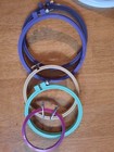 Lot Of 18 Embroidery Hoops Wood And Plastic Various Sizes Needlework Crafts