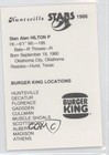1986 Burger King Huntsville Stars Stan Hilton M5x