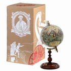 Globus Terrarum 1666 Old World Globe 8  Mahogany Stand Replica Table Top Decor