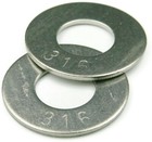 Marine Flat Washers 316 Stainless Steel Standard Flat Washers - Sizes  4 - 2 