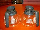 Lot Of 2 New Coffee Pot decanter carafe For Commercial Bunn 64 Oz  Glass - Black