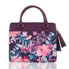 Bible Cover Blessed Purse Style Purple Floral New Large 7   x 10 1 4   x 1 7 8   