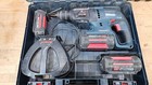 Bosch Bulldog Cordless Rotary Hammer Drill W  Case  3 Batteries    Charger  read