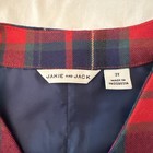 Janie And Jack Boys Plaid Suit Vest Size 2t Red Blue Formal