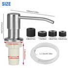 360   Sink Soap Dispenser  Stainless Steel  Kitchen Hands Liquid Pump Bottle Tube