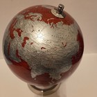 World Globe W  Stainless Steel Stand  10 Inch Earth Modern Desktop Globe For Edu
