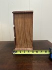 Vintage Wood 3-drawer Tabletop Jewelry Chest     Brass Ring Pulls