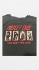 M  tley Cr  e Too Fast For Love Black Graphic T-shirt Rock   Pop
