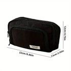 Multipurpose Black Travel Bag   Three Compartments For School work