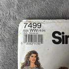 Vintage Simplicity 7499 Misses Dress Pattern Sz 18-24 Tunic Midi Skirt 90s Uncut