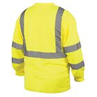 Ansi Class 3 Hi Vis Reflective Visibility Long Sleeve Road Work Safety T Shirt