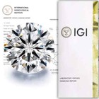 Certified 2 Ct Natural Igi Round Cut Lab Diamond D Color Vvs1 Making Jewellery