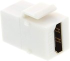 Keystone Insert   Hdmi   Coupler Jack  White