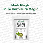 Herb Magic Black Henna Hair Color Powder 100g     Premium Natural Hair Dye