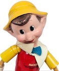 Vintage Ideal Toy Articulated Pinocchio Composition Doll  39 Disney Wood Jointed
