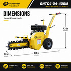 3 3 Ft min Trenching Speed For Garden  Gasoline Trencher 15hp 4stroke Ohv Engine