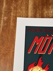 M  tley Cr  e Poster Justin Hampton Signed  ered-too Fast For Love Commemorative 