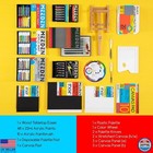 72pcs Acrylic Paint Set With Easel  48 Colors  Brushes   Canvas For Artists
