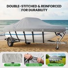 Heavy Duty 1200d Waterproof Boat Cover For 22-24ft Boats     Fits V-hull  Tri-h   