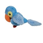 Vintage Brechner Parrot Plush Stuffed Animal 16    Blue Tropical Bird Mccaw 
