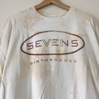 Vintage 90 s Garth Brooks Sevens Tour Music Band Tye Dye Tee Shirt