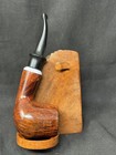 Venini White Band Smooth Bent Apple Estate Pipe - Vintage Briar