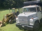 Caterpillar 416 Backhoe Loader With Front Bucket   Rear Backhoe Arm