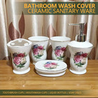 Bathroom Accessories Set 5 Pcs  Soap Dispenser  Toothbrush Holder  Bathroom Tumb