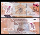 2020 Trinidad And Tobago 50 Dollars P-64 Unc New Banknote