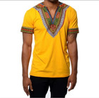 Mens African Dashiki Shirt Hippie Vintage Caftan Traditional Tribal Blouse Top