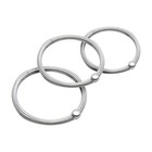 Chrome O Ring Shower Curtain Hooks Set Of 12 Mildew Resistant Snap On Hooks New